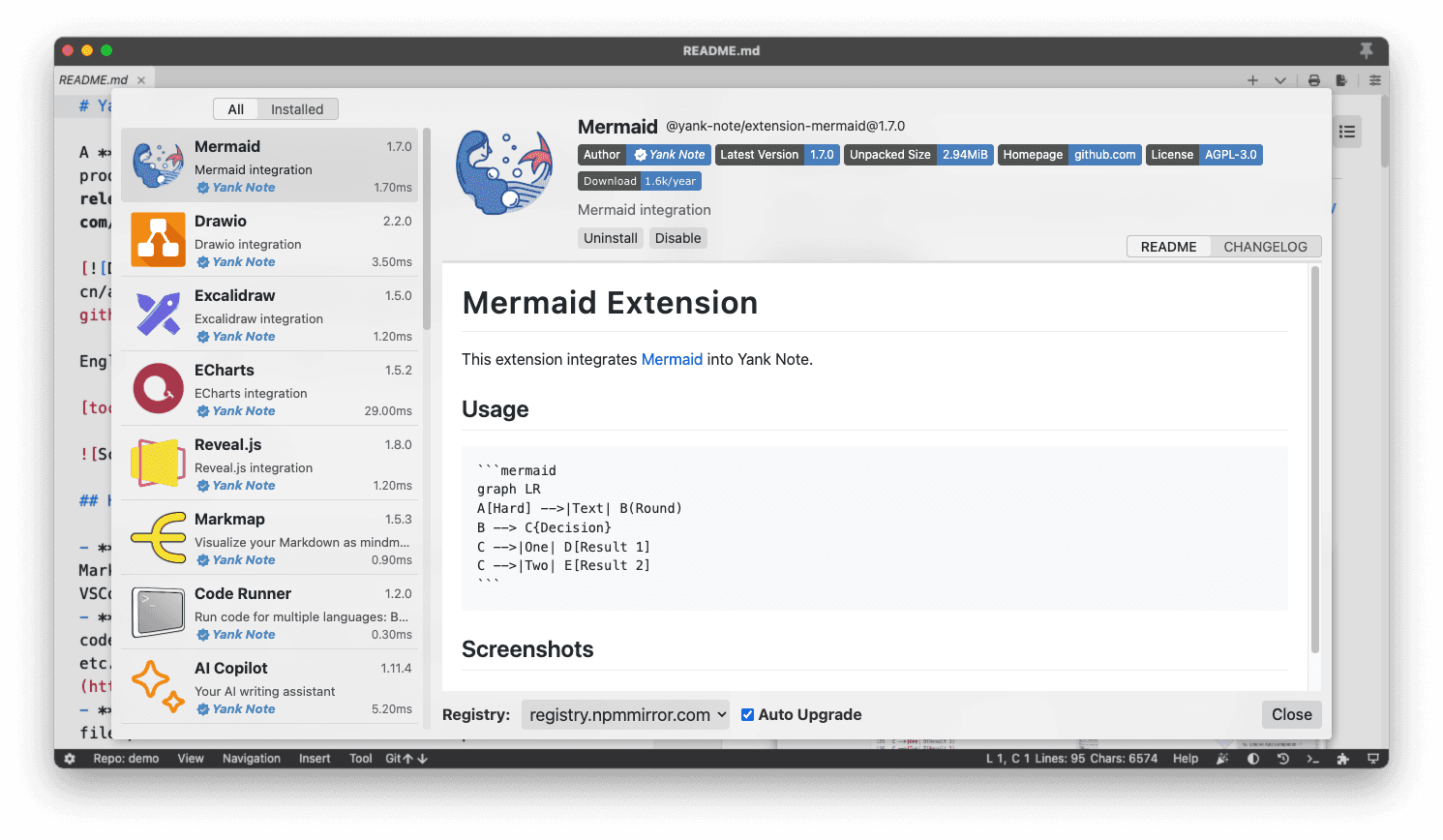 Project cover: Yank Note Extension